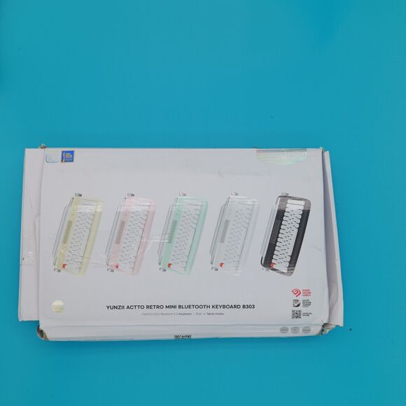 YUNZII ACTTO B305 Wireless Typewriter Keyboard Retro B305, Baby Pink - Picture 2 of 3